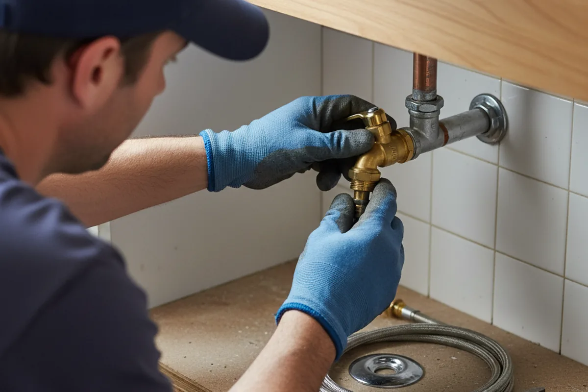 Shutoff valve and fitting work during Repiping in Philadelphia